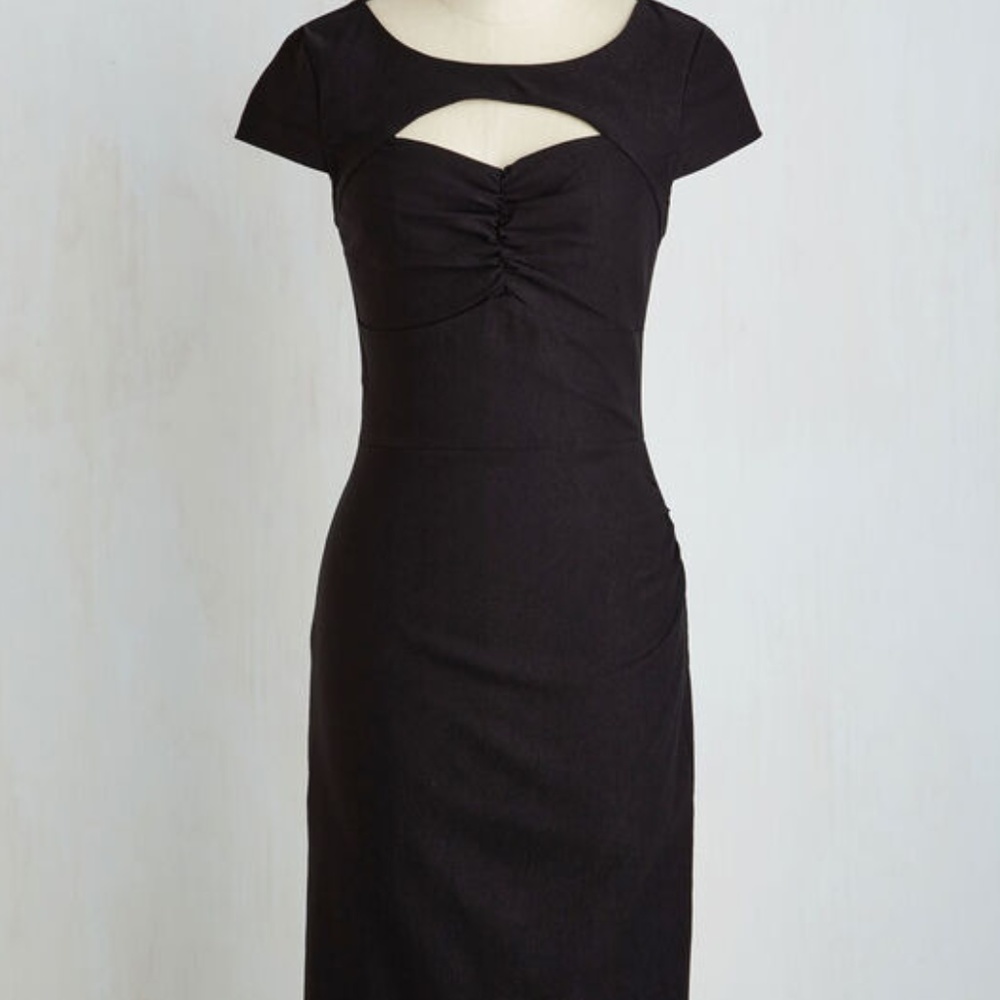 Modcloth Dear Fiery Dress in Black in Size Large